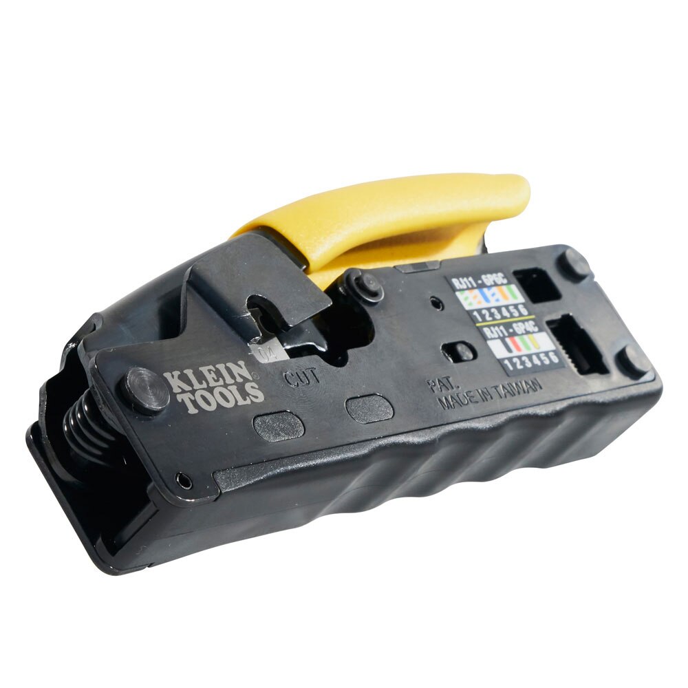 Klein Tools VDV226-107 Compact Ratcheting Modular Crimper / Stripper RJ11, RJ12, RJ45