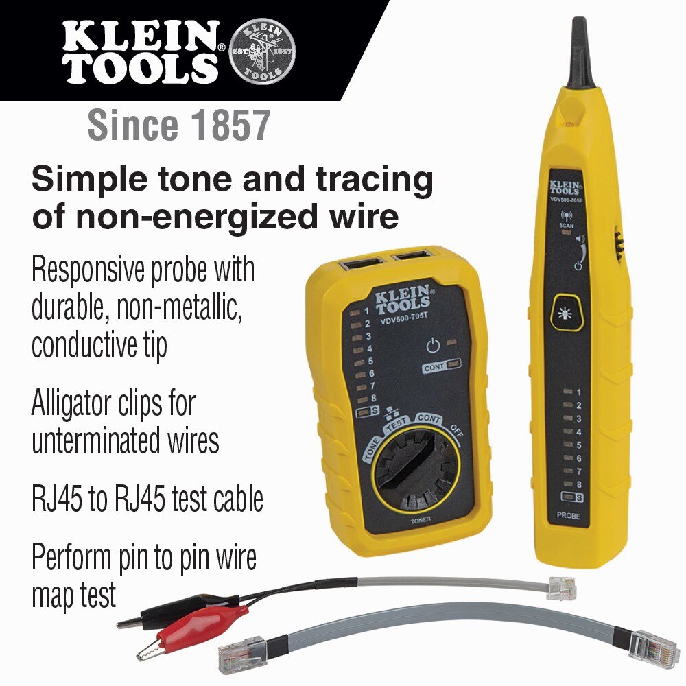 Klein VDV500-705 Tone & Probe Test and Trace Kit
