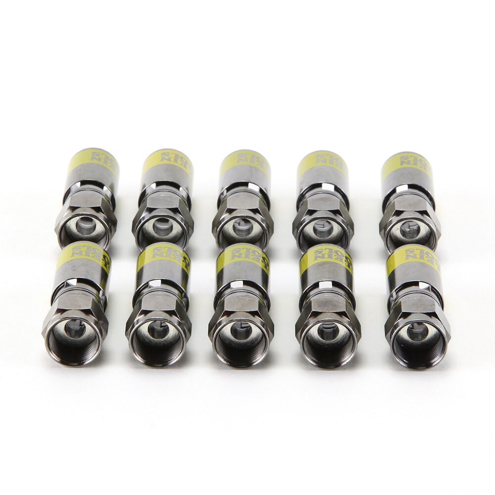 Klein Tools VDV812-606 Universal F Compression Connectors RG6/6Q 10-Pack