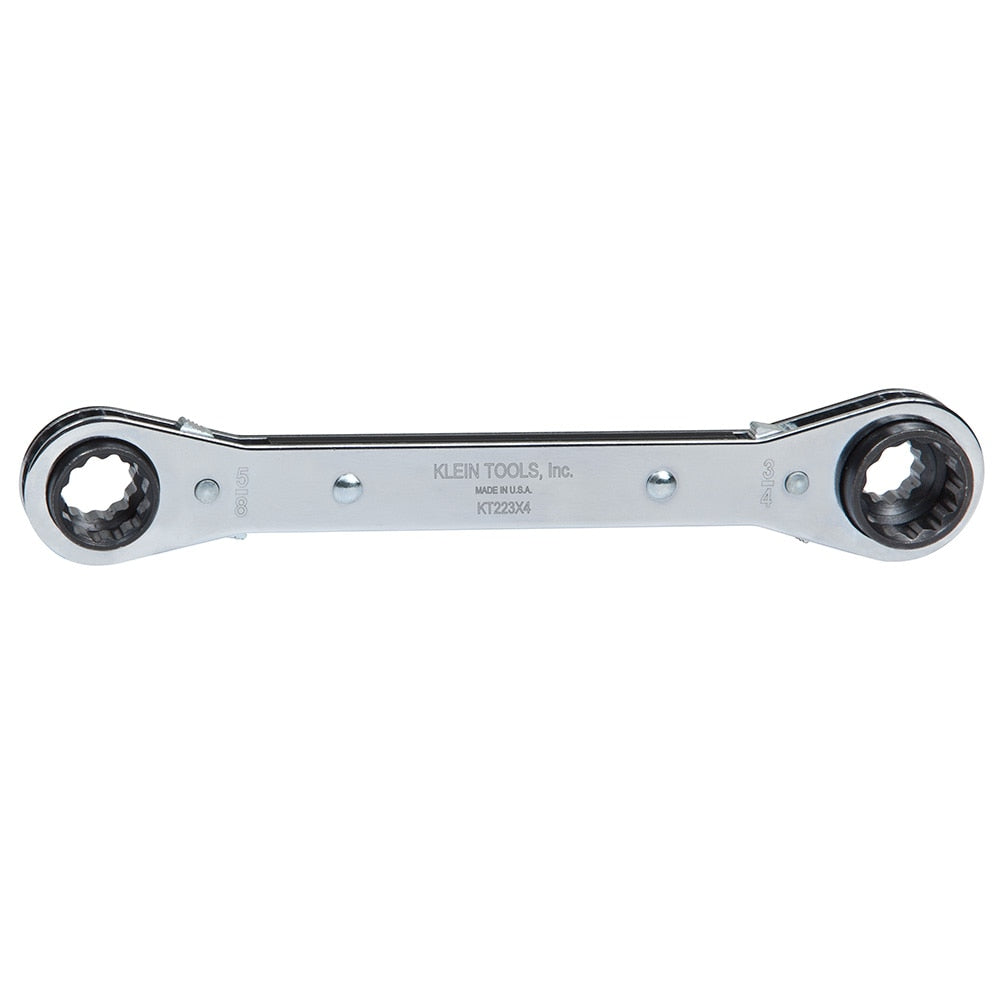 Klein KT223X4 Lineman&#39;s Ratcheting 4-in-1 Box Wrench