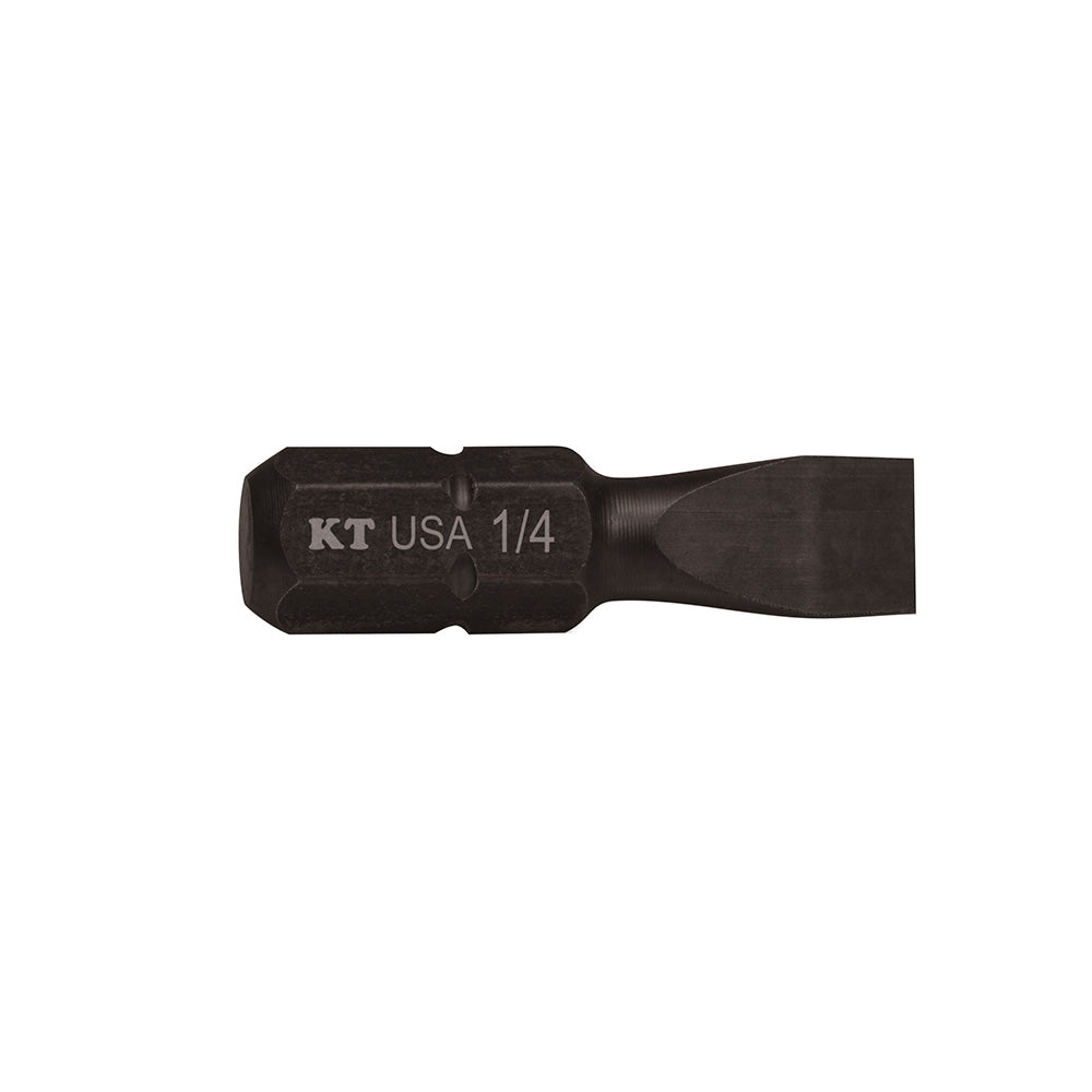 Klein Tools SL1415 1/4" Slotted Power Drivers 1" Bit 5-Pack