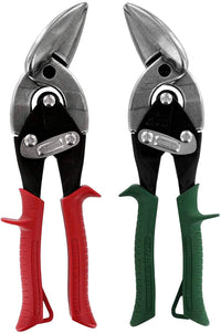 MIDWEST Aviation Tin Snips - Offset Tin Cutting Shears - High Quality, Combo Pack