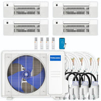 MRCOOL DIY 5th Gen 4-Zone 36,000 BTU 23 SEER2 (6K + 6K + 18K + 18K) Ductless Mini-Split Air Conditioner and Heat Pump with Ceiling Cassettes
