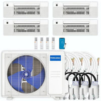 MRCOOL DIY 5th Gen 4-Zone 27,000 BTU 23 SEER2 (6K + 6K + 9K + 12K) Ductless Mini-Split Air Conditioner and Heat Pump with Ceiling Cassettes