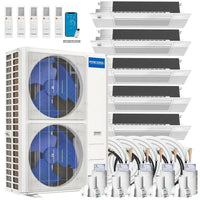MRCOOL DIY Gen 4 5-Zone Ceiling Cassette Mini Split System – 48,000 BTU R-410A (Complete Bundle)