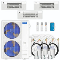 MRCOOL DIY 5th Gen Multi-Zone 3-Zone 48,000 BTU 22 SEER2 (6K + 9K + 12K) Ductless Mini-Split Air Conditioner and Heat Pump with Ceiling Cassettes