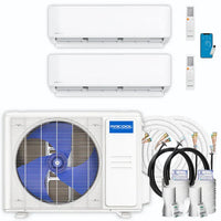 MRCOOL DIY 5th Gen Multi-Zone 2-Zone 27,000 BTU 23 SEER2 (6K + 12K) Ductless Mini-Split Air Conditioner and Heat Pump