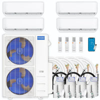 MRCOOL DIY 5th Gen Multi-Zone 4-Zone 48,000 BTU 21.8 SEER2 (9K + 9K + 12K + 24K) Ductless Mini-Split Air Conditioner and Heat Pump