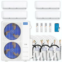 MRCOOL DIY 5th Gen Multi-Zone 4-Zone 48,000 BTU 22 SEER2 (9K + 9K + 9K + 9K) Ductless Mini-Split Air Conditioner and Heat Pump