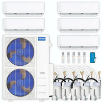 MRCOOL DIY 5th Gen Multi-Zone 5-Zone 48,000 BTU 22 SEER2 (6K + 6K + 12K + 18K + 24K) Ductless Mini-Split Air Conditioner and Heat Pump