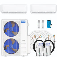 MRCOOL DIY 5th Gen Multi-Zone 2-Zone 48,000 BTU 22 SEER2 (9K + 36K) Ductless Mini-Split Air Conditioner and Heat Pump