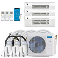 MRCOOL DIY 4th Gen 3-Zone 36,000 BTU 22 SEER (12K + 12K + 12K) Ductless Mini Split AC and Heat Pump with Ceiling Cassettes - 230V