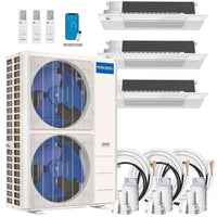 MRCOOL DIY 4th Gen 3-Zone 48,000 BTU 21 SEER (18K + 18K + 18K) Ductless Mini Split AC and Heat Pump with Ceiling Cassettes - 230V