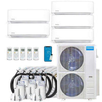 MRCOOL DIY Mini Split - 48,000 BTU 5 Zone Ductless Air Conditioner and Heat Pump with Install Kit