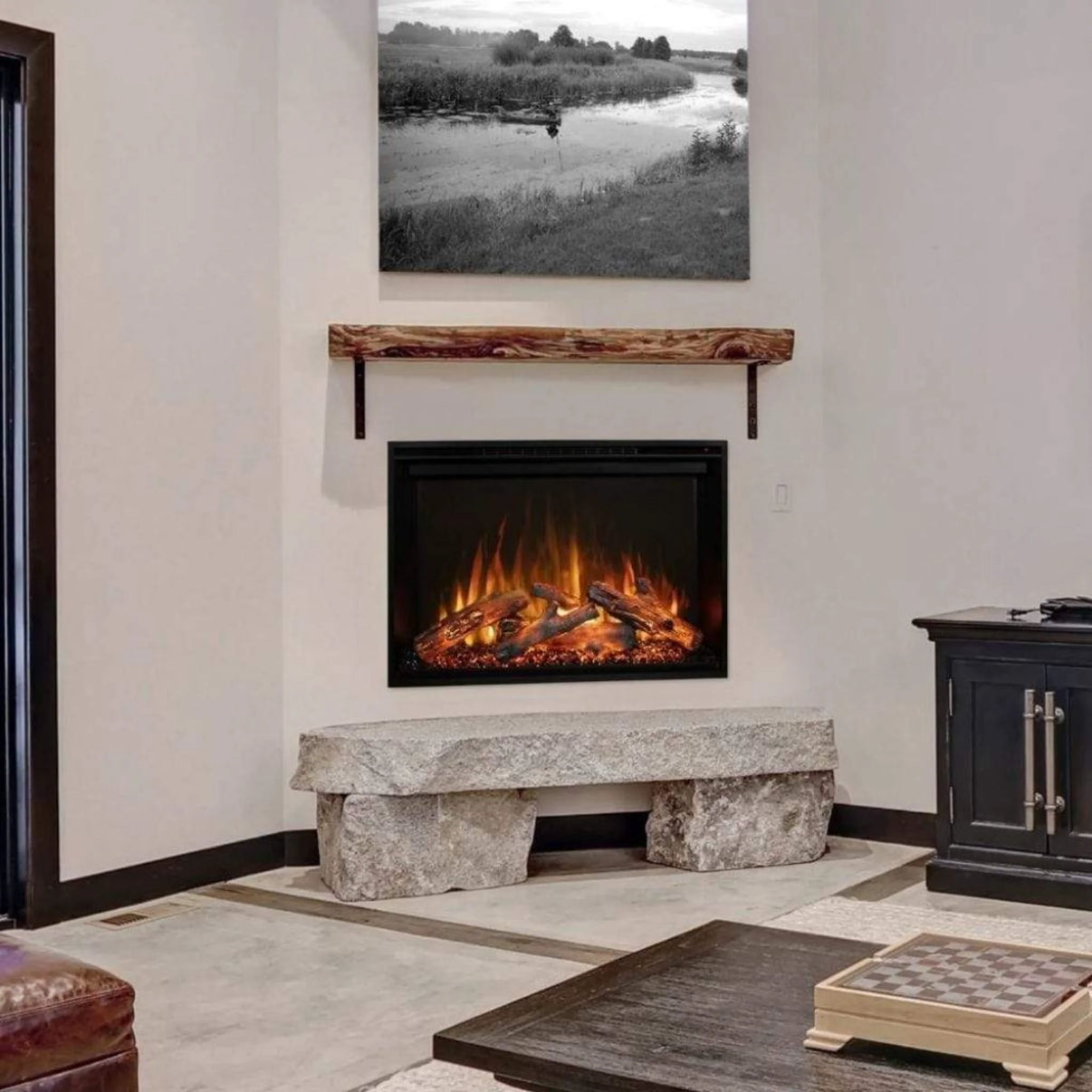 Modern Flames - 30" Redstone Built-in Electric Fireplace Insert - 5,000 BTU - Freedom HVAC Supply