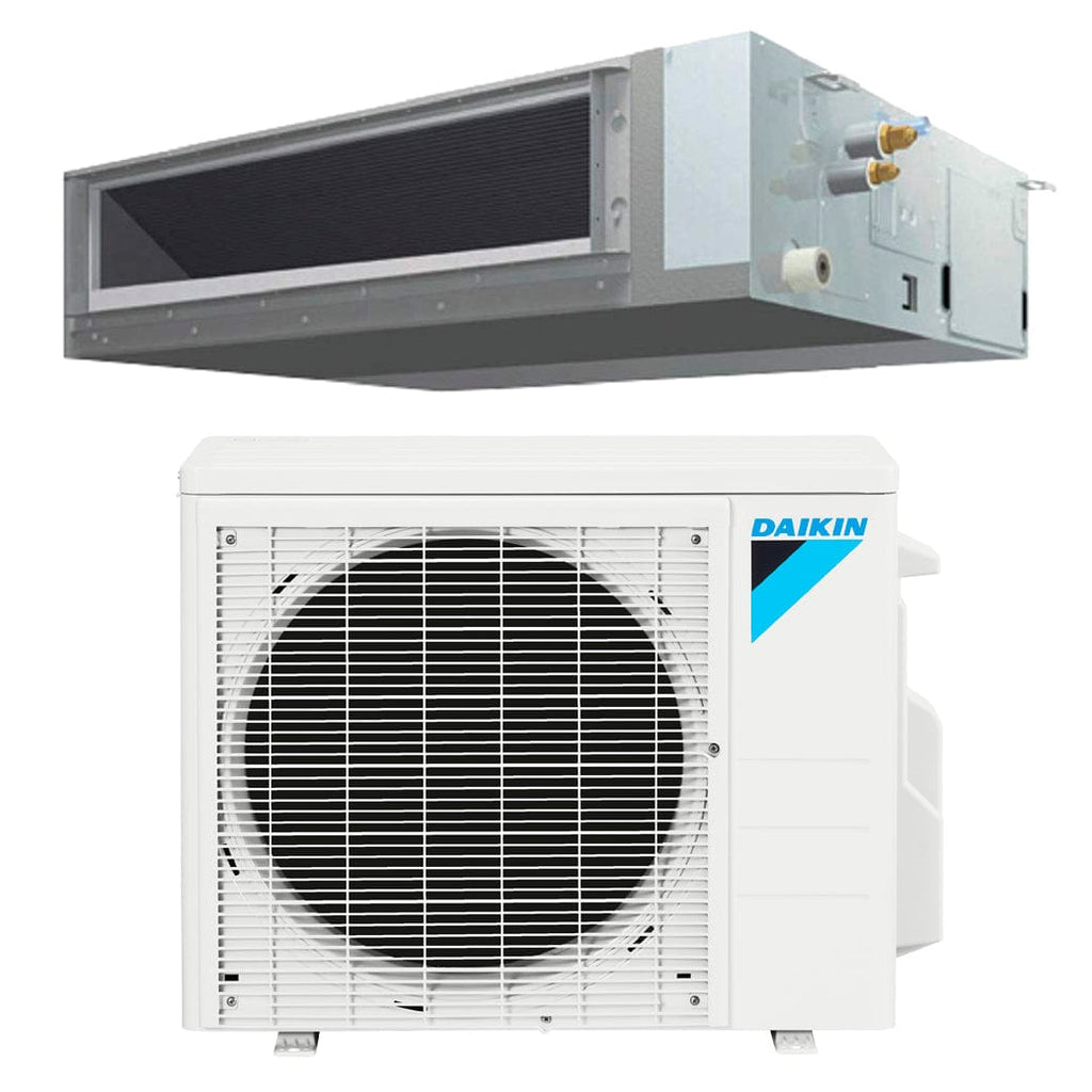 Daikin 9000 Btu 14.3 SEER2 Medium Static Mini-Split Concealed Ducted  Heat Pump Air Conditioner