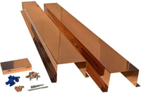 Residential Series - Copper Metal HVAC Line Set Covers - Pure Copper