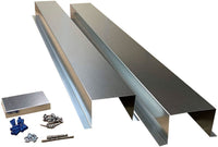 Residential Series - Galvanized & Unpainted Metal HVAC Line Set Covers
