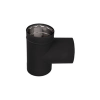 Drolet - 6" Vortex Double Wall Tee with Cap - Freedom HVAC Supply