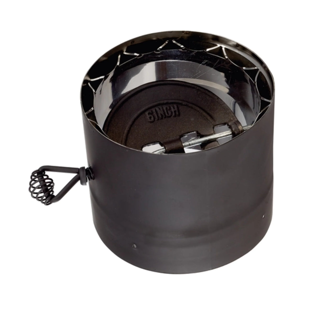 Drolet - 6" Vortex Double Wall Stove Pipe Section with Damper - Freedom HVAC Supply