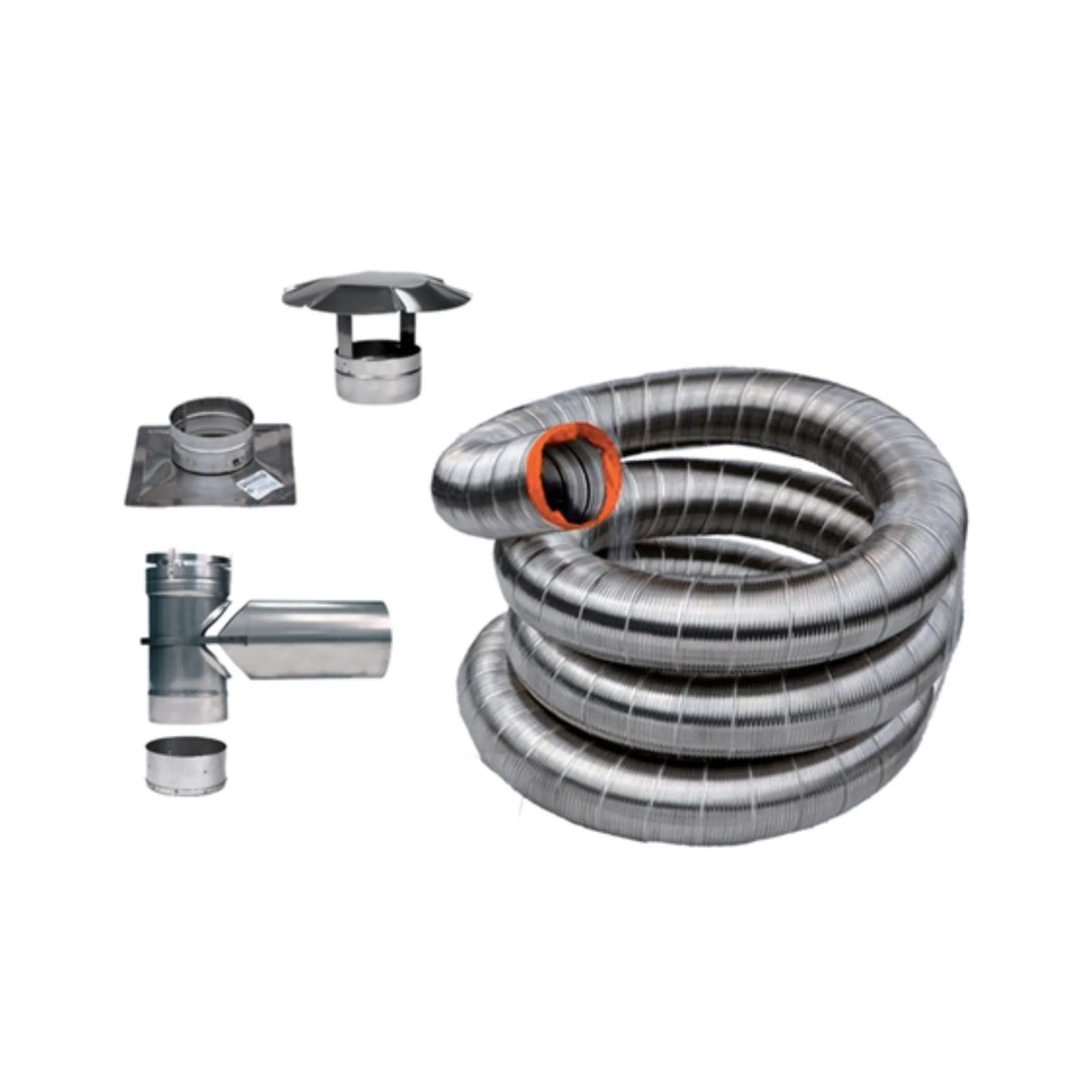 Drolet - 5"Ø X 25' Stainless Flex Liner Kit - Freedom HVAC Supply