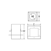 Drolet - Vortex 3" Square Pellet Ceiling Support - Freedom HVAC Supply