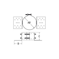 Drolet - Vortex 4" Pellet Roof Support - Freedom HVAC Supply