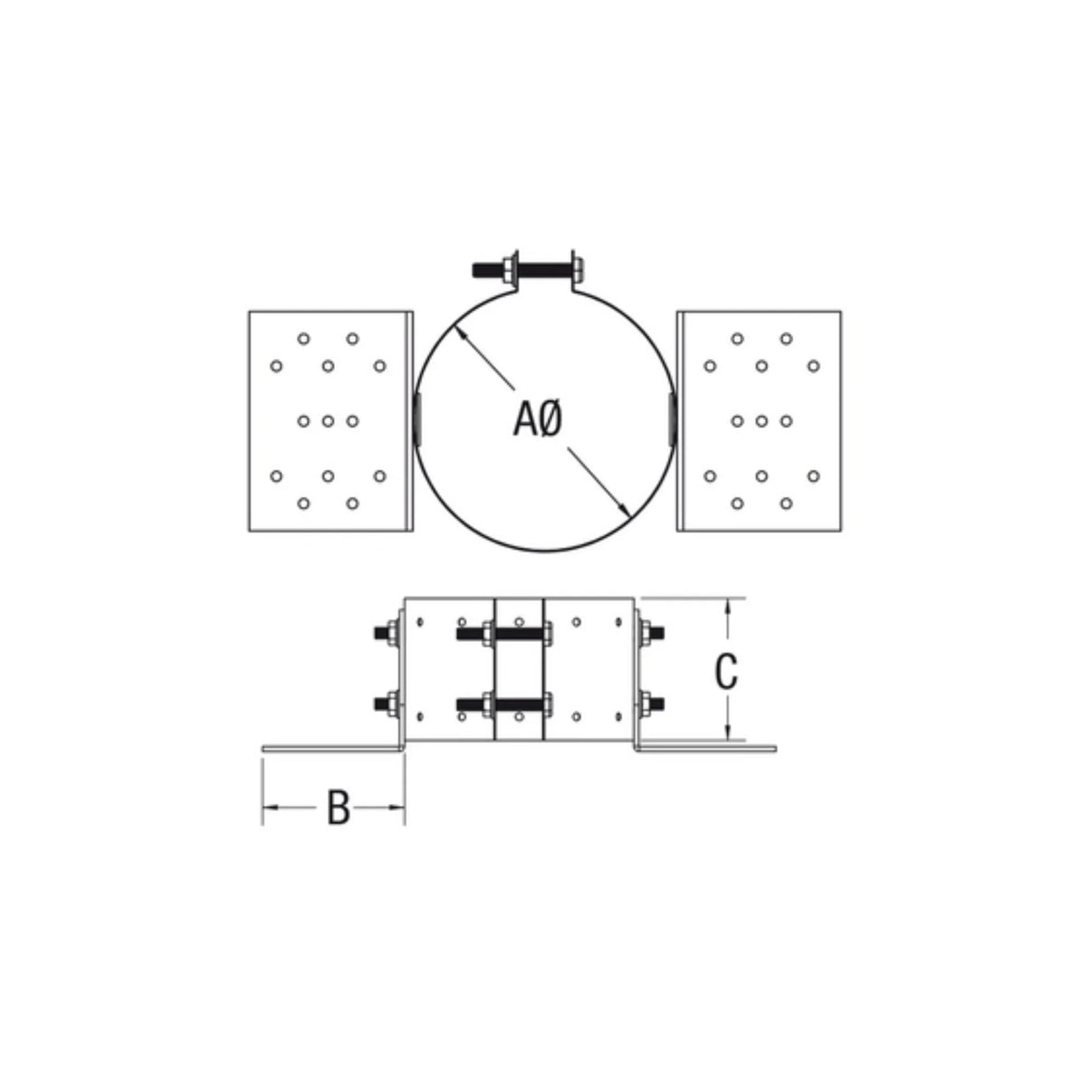 Drolet - Vortex 3" Pellet Roof Support - Freedom HVAC Supply