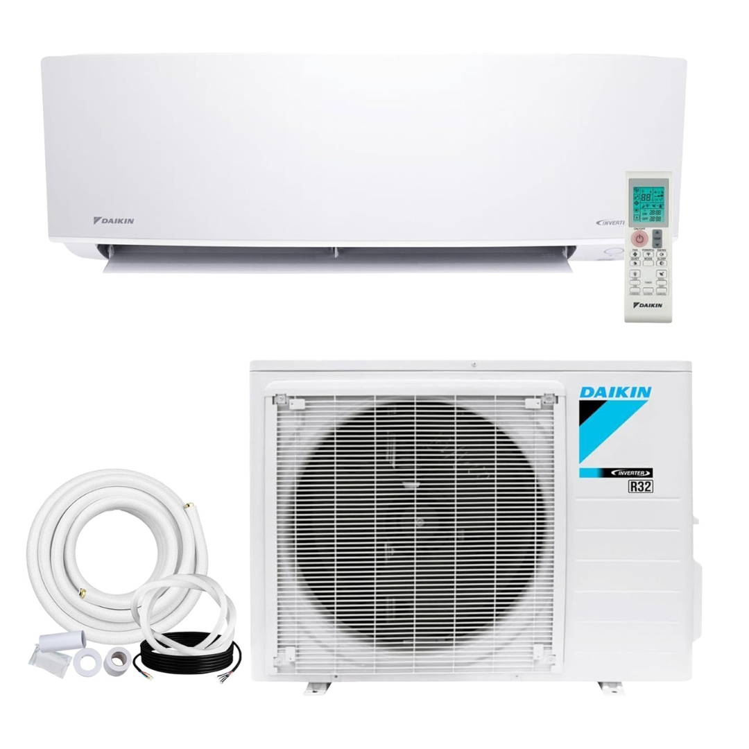 Daikin Entra 24000 BTU wall mounted mini split system installed in large open living space