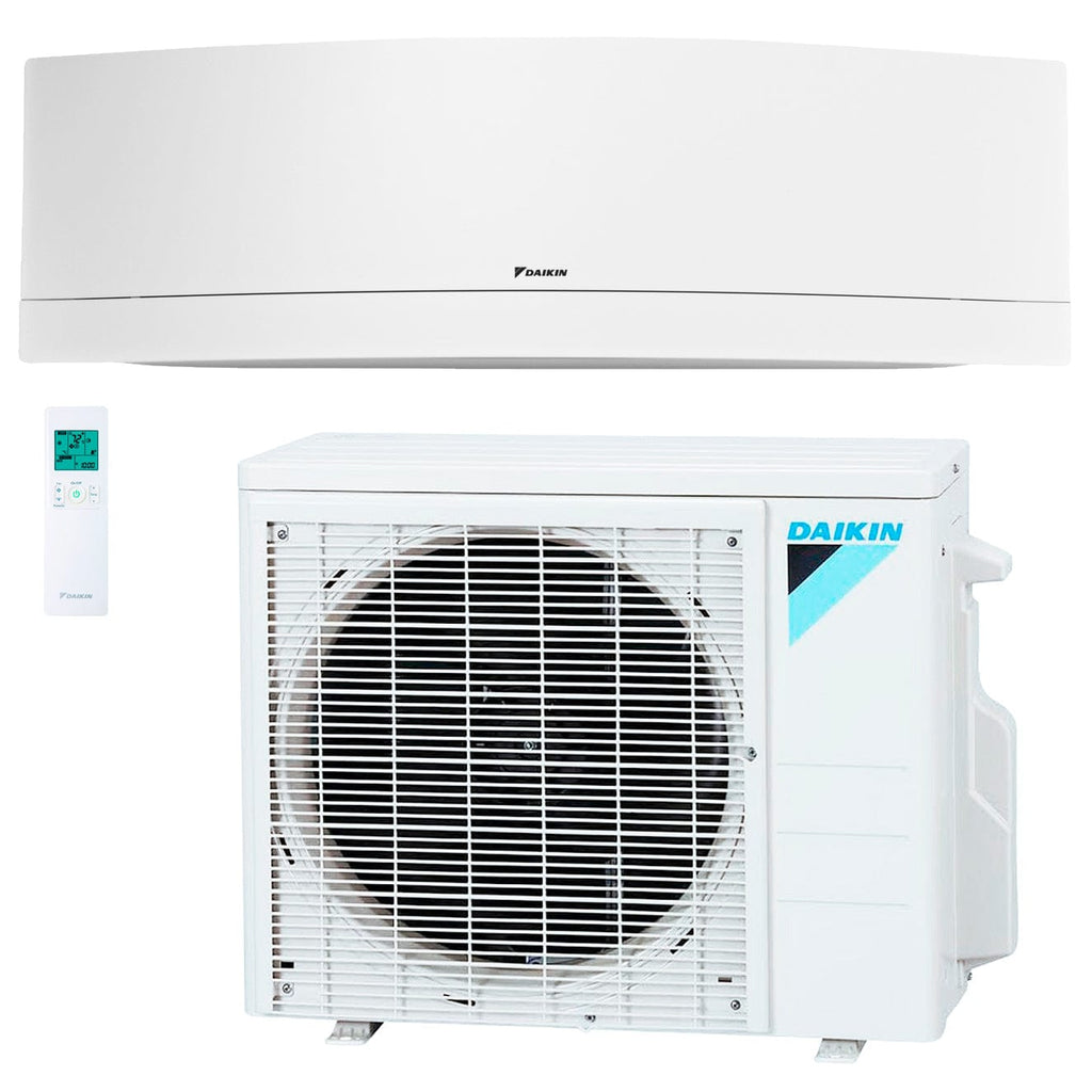 18,000 BTU Daikin Emura White 14.5 SEER Wall-Mounted Ductless Mini-Split Inverter Air Conditioner Heat Pump System (230 Volt) RX18RMVJU9A + FTXR18TVJUW