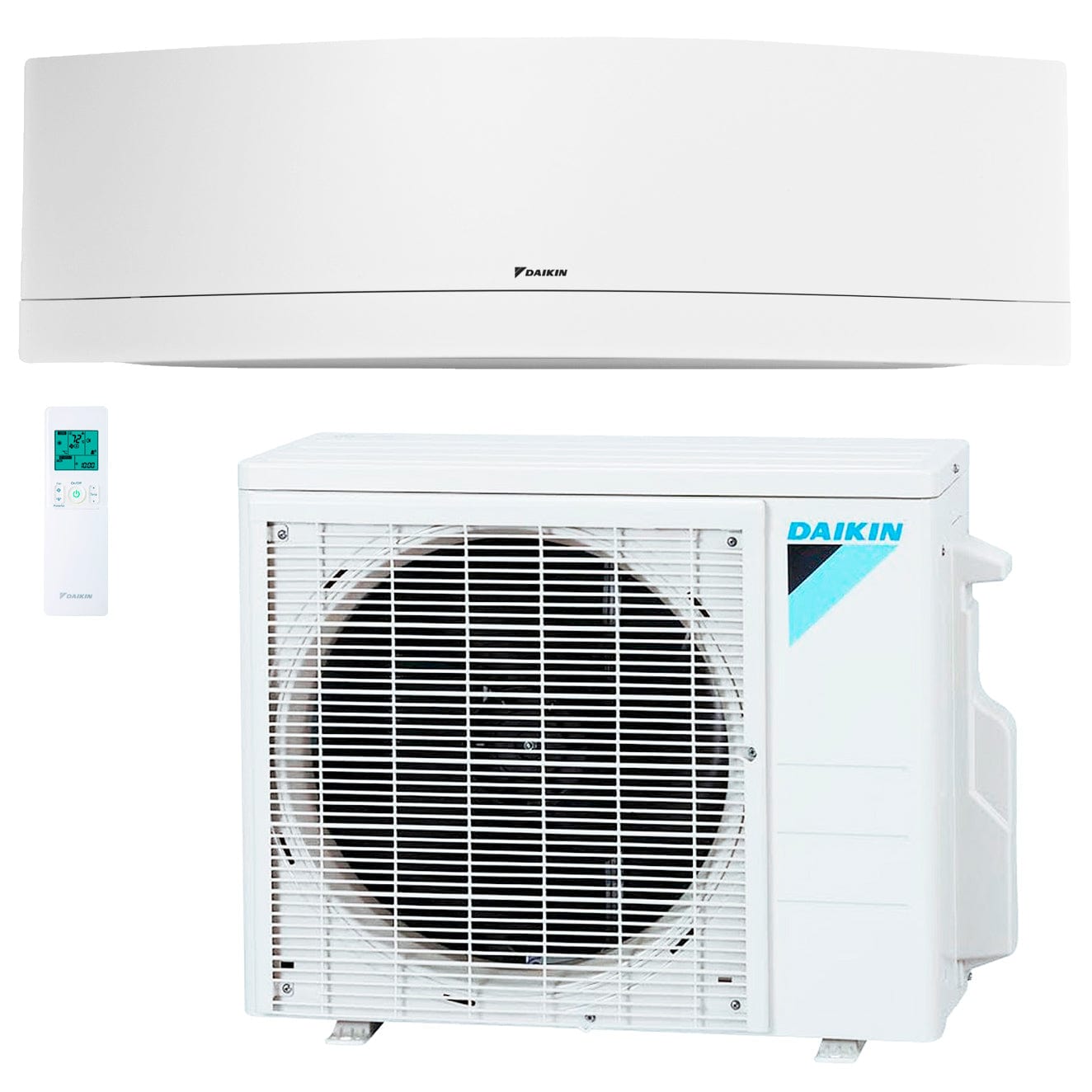 18,000 BTU Daikin Emura White 14.5 SEER Wall-Mounted Ductless Mini-Split Inverter Air Conditioner Heat Pump System (230 Volt) RX18RMVJU9A + FTXR18TVJUW