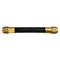 Bromic Heating - Gas Hose Short 4” (101.6Mm) Platinum & Tungsten - Freedom HVAC Supply