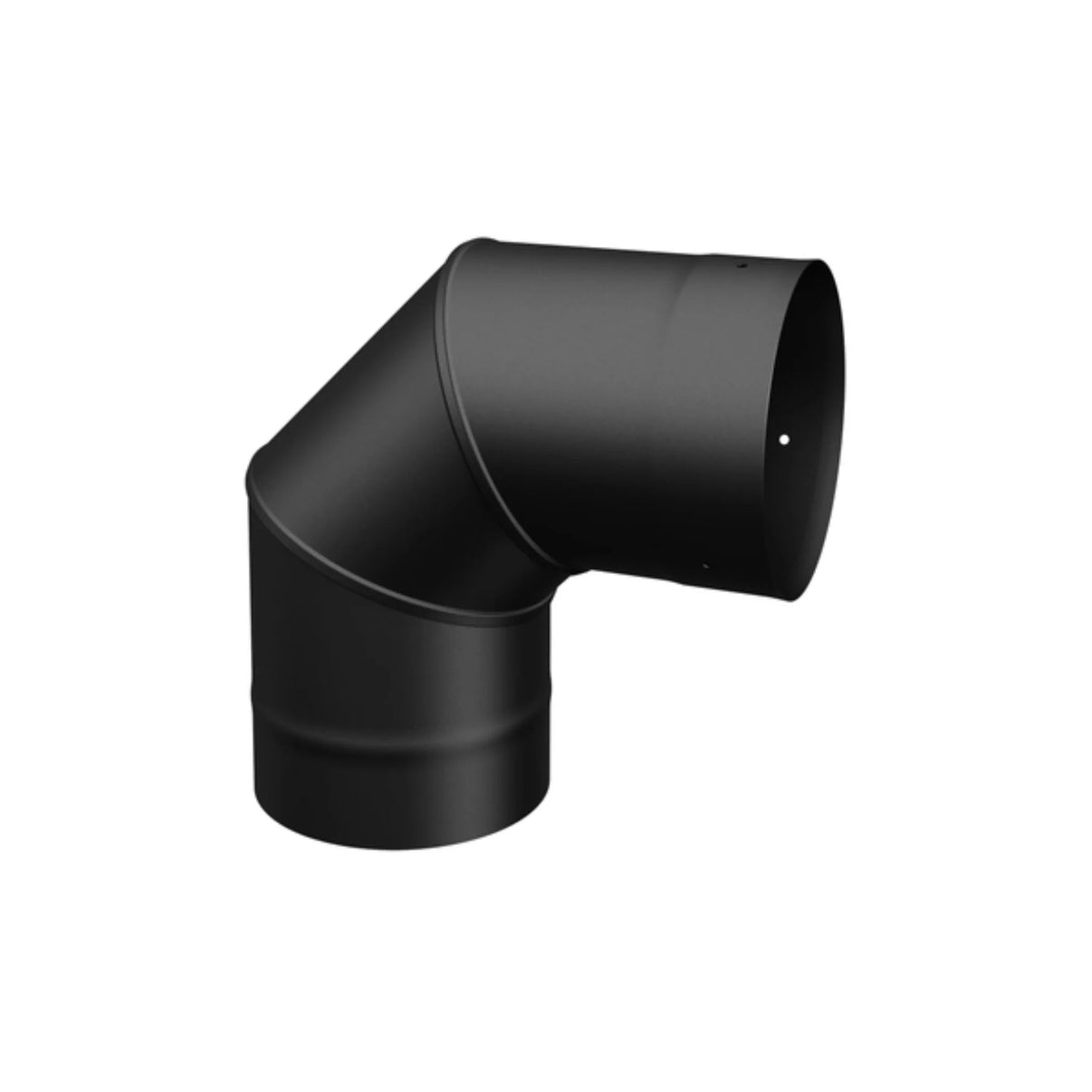 Drolet - 90° Elbow Single Wall Black Pipe - 7"Ø - Freedom HVAC Supply