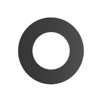 Drolet - Black Round Wall Trim Collar - 7"Ø - Freedom HVAC Supply