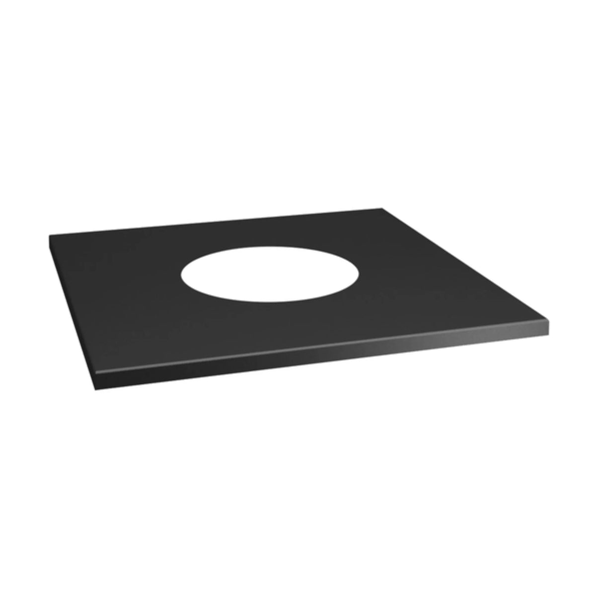 Drolet - Black Square Wall Trim Collar - 8"Ø - Freedom HVAC Supply