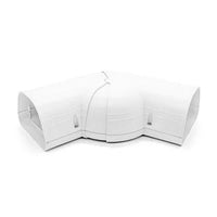 Fortress 4.5" Adjustable Flat Elbow (LD122) – Lineset Cover Fitting | MRCOOL Compatible