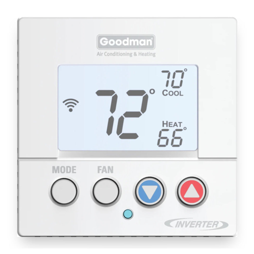 Goodman GTST Connected Smart Thermostat with WiFi control and SkyportHome app compatibility for residential HVAC systems