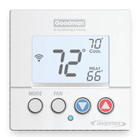 Goodman GTST Connected Smart Thermostat with WiFi control and SkyportHome app compatibility for residential HVAC systems