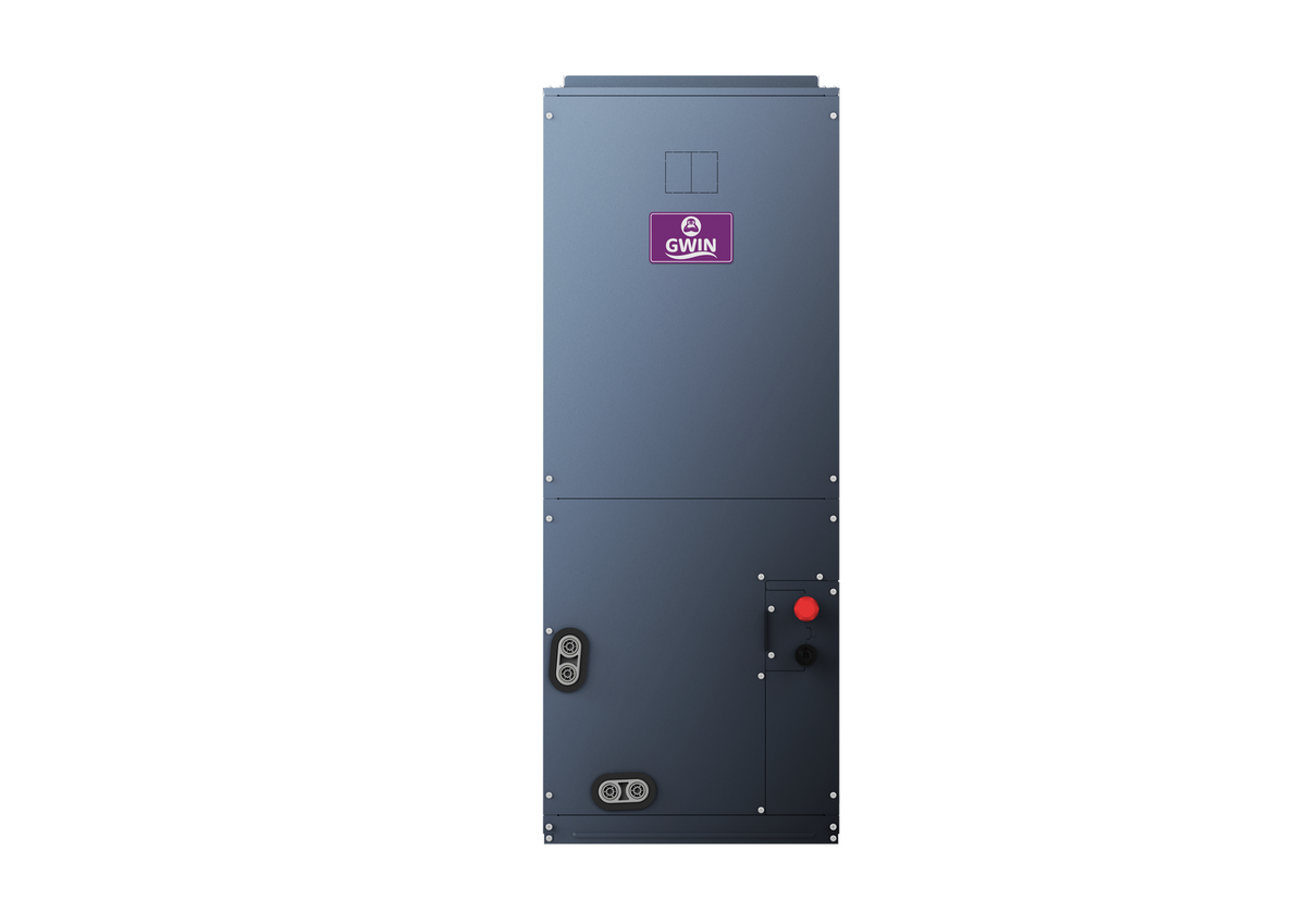 GWIN ducted air handler indoor unit — 18k–60k BTU inverter-driven