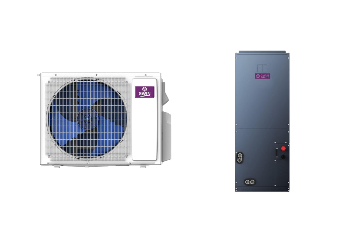 GWIN 2 Ton - 24,000 BTU - 19 SEER2 - Ducted Complete System