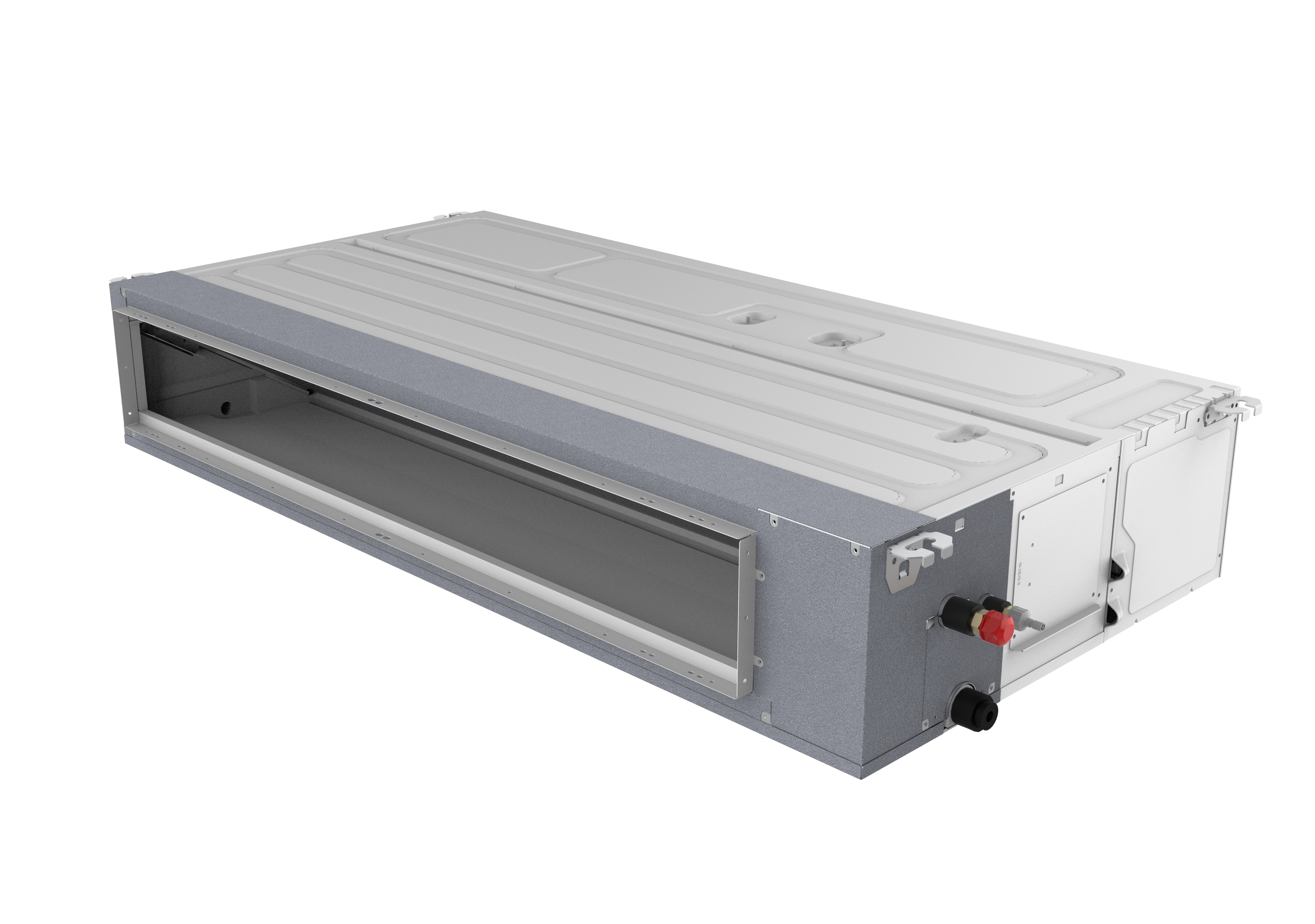 Quiet, slim GWIN ducted air handler for ceiling installation
