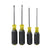 Klein Tools 85664 Screwdriver Set, Square Recess, 4-Piece