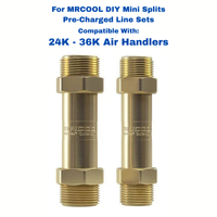 3/8" & 5/8" MrCool DIY Coupler Kit - No Communication Wire for 24k & 36k Mini-Split Air Handlers