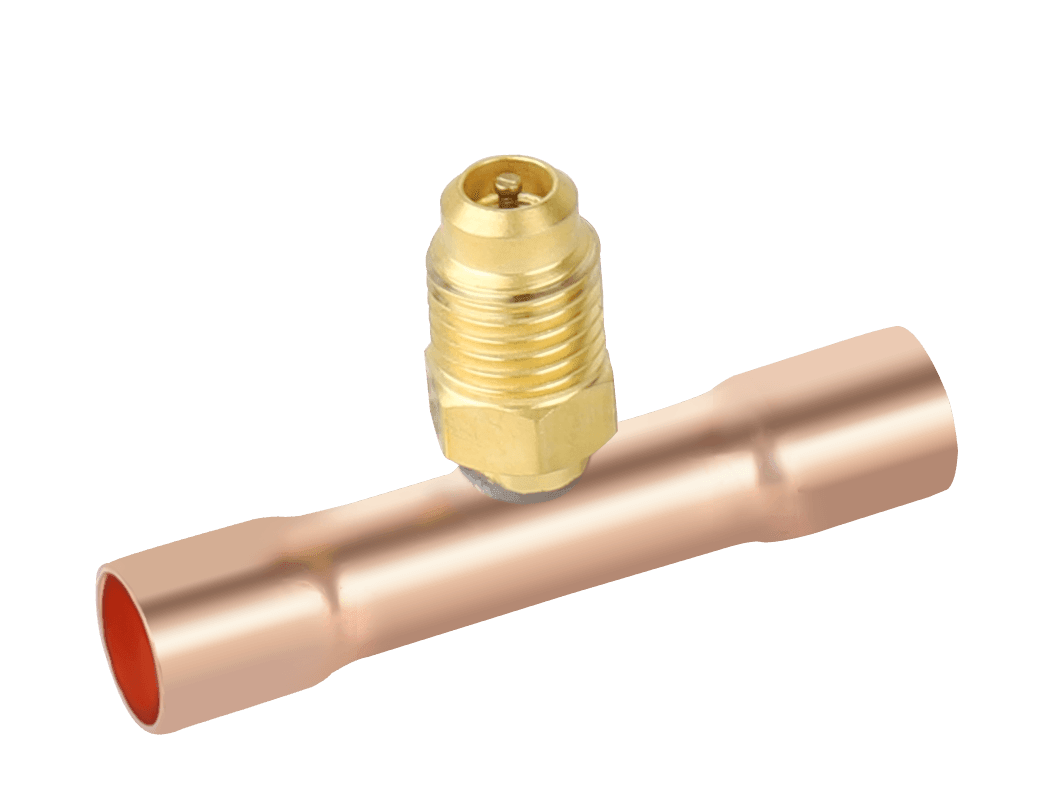 NAVAC F1015 - Swaged Copper Braze Tee, 3/8″ OD, Length 2-1/8″, 3PK