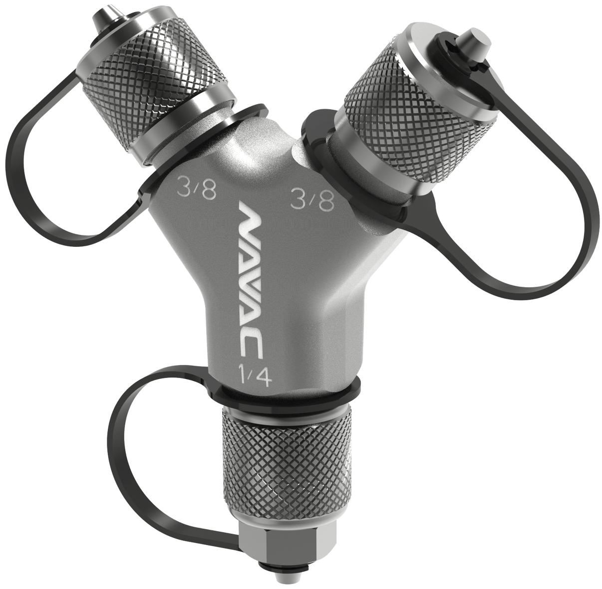 NAVAC F1028 - Rapid-Y Connection Fitting  2 x 3/8″ M to 1 x 3/8″ FE