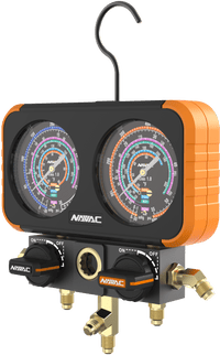 NAVAC N2A4D- Pro Plus Manifold Gauge, Impact-Resistant and Precise Performance