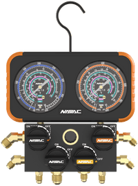 NAVAC N4A4H - 4-Valve Manifold Gauge, Impact-Resistant, optimized for wider applications