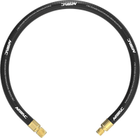 NAVAC NH34AC - Big Boy Evacuation Hose, Black, 3/4 Dia, 1/4 to 1/2 Fittings