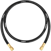NAVAC NH38BB - Big Boy Evacuation Hose, Black, 3/8 Dia, 3/8 to 3/8 Fittings