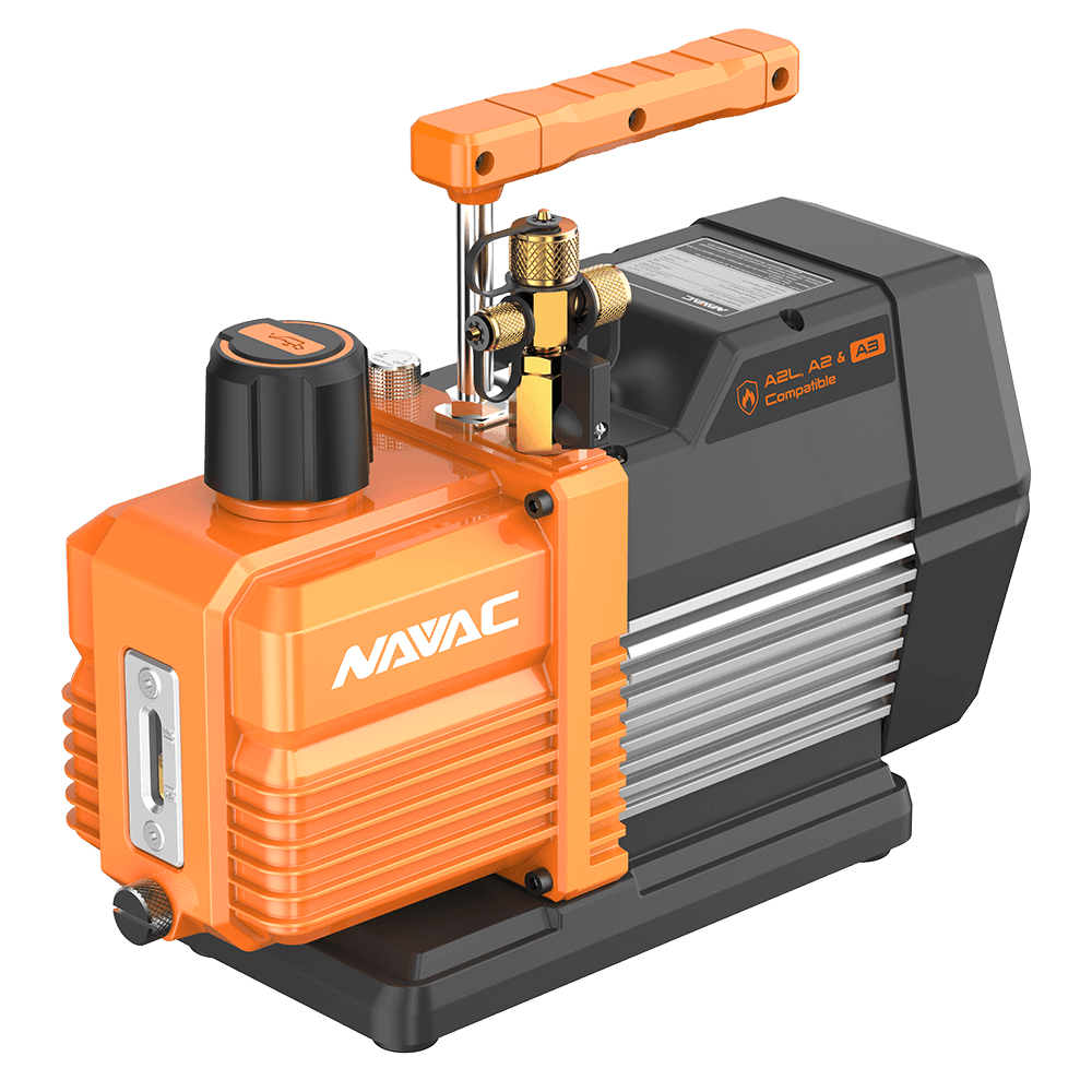 NAVAC NP7DPF - Vacuum Pump for Flammable Refrigerants, 115V/60Hz, 7 CFM, 15 Micron, 3/4 HP, Pro Series